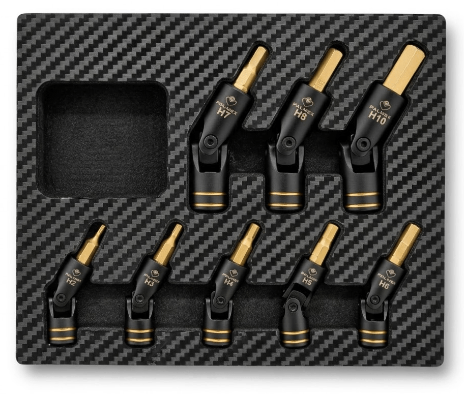 8PCS-1/4" & 3/8" DR. Universal Swivel Joint Hex Bit Socket Set
