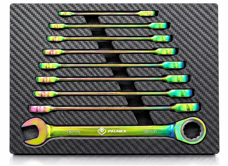 9PCS-One-way Ratchet Wrench Set