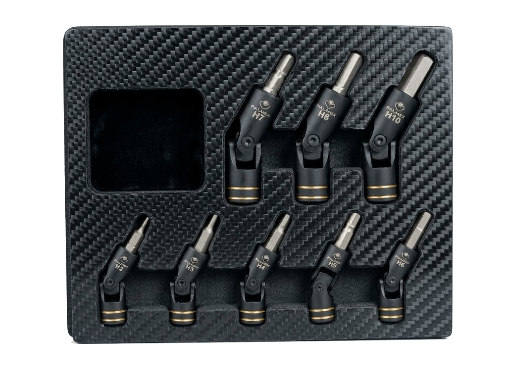8PCS-1/4" & 3/8" DR. Universal Swivel Joint Hex Bit Socket Set