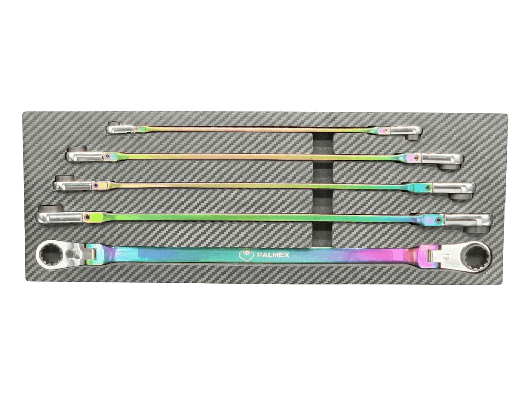 5PCS-Double Box-End Flex Head Ratchet Set