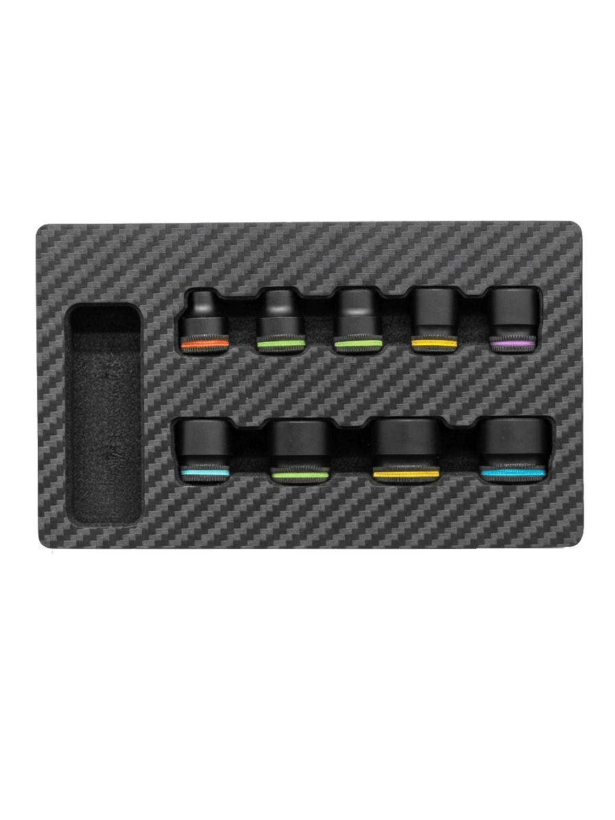 9pcs- 3/8" DR. Low-Profile Socket Color-Ring