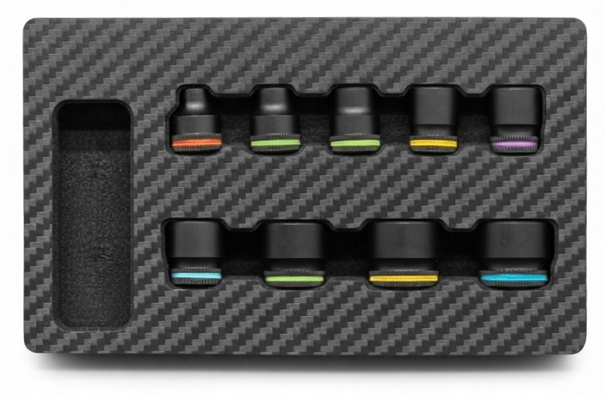 9pcs- 3/8" DR. Low-Profile Socket Color-Ring
