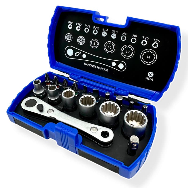 18 Pcs Bit & Socket Set
