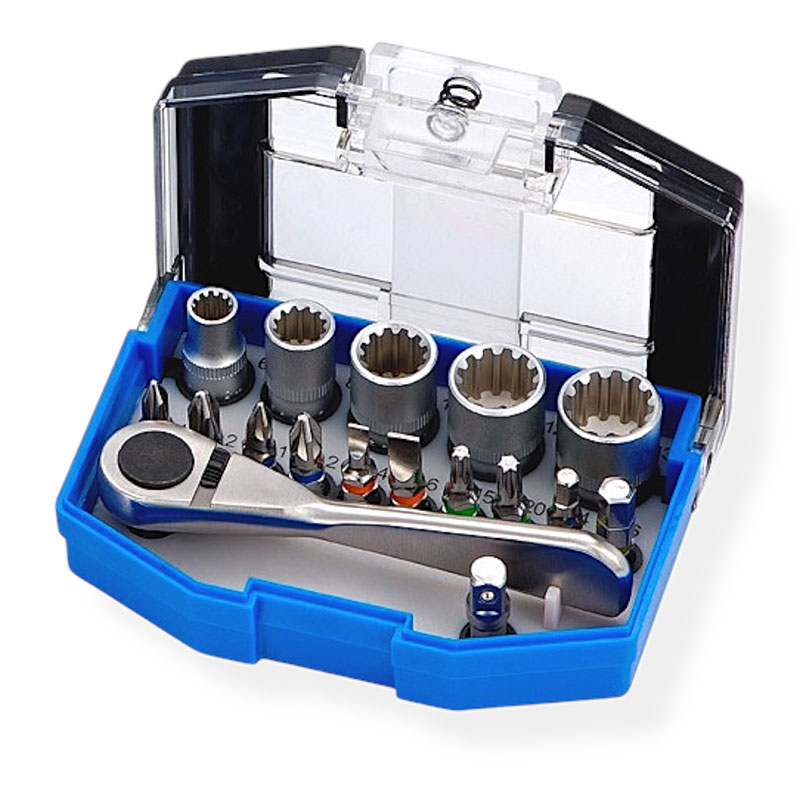 17 Pcs Bit & Socket Set