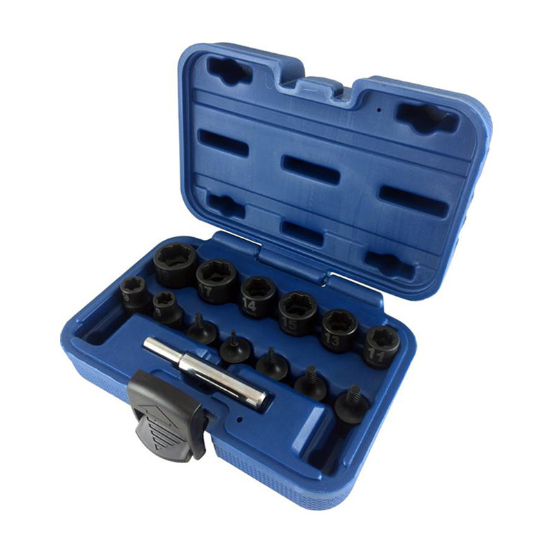 14 Pcs 3/8" Dr. Bolt Extractor Socket Set