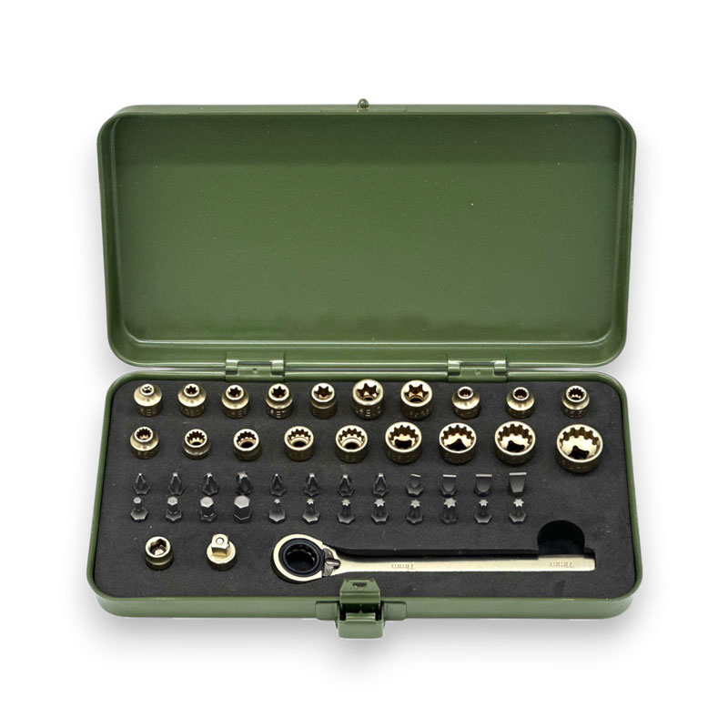 46PCS 1/4" DR.Low-Profile Ratchet  Socket set