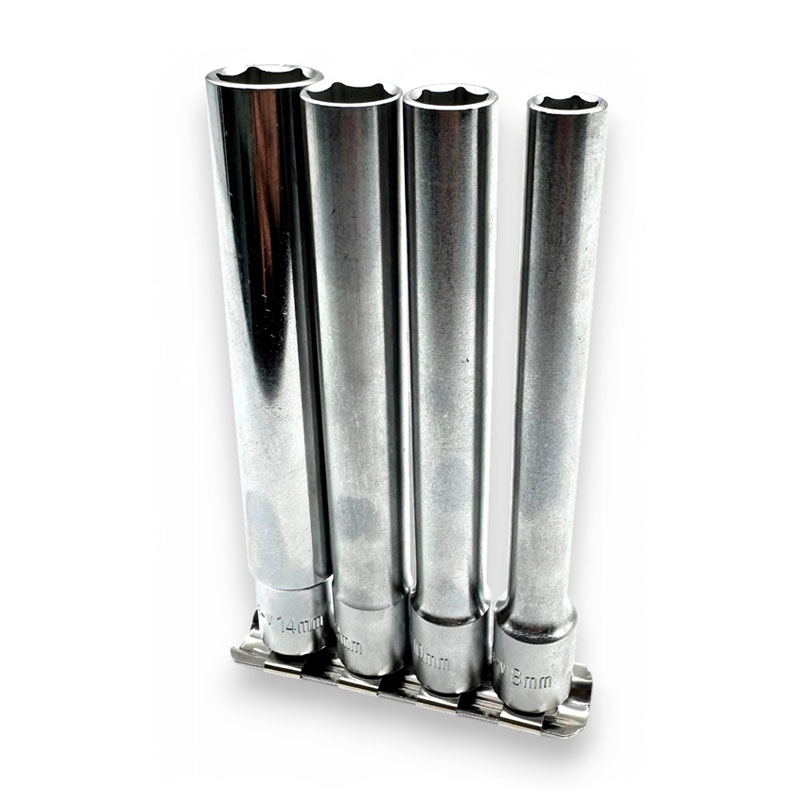 4PCS 3/8" DR. Extra Long Socket Set (MET)