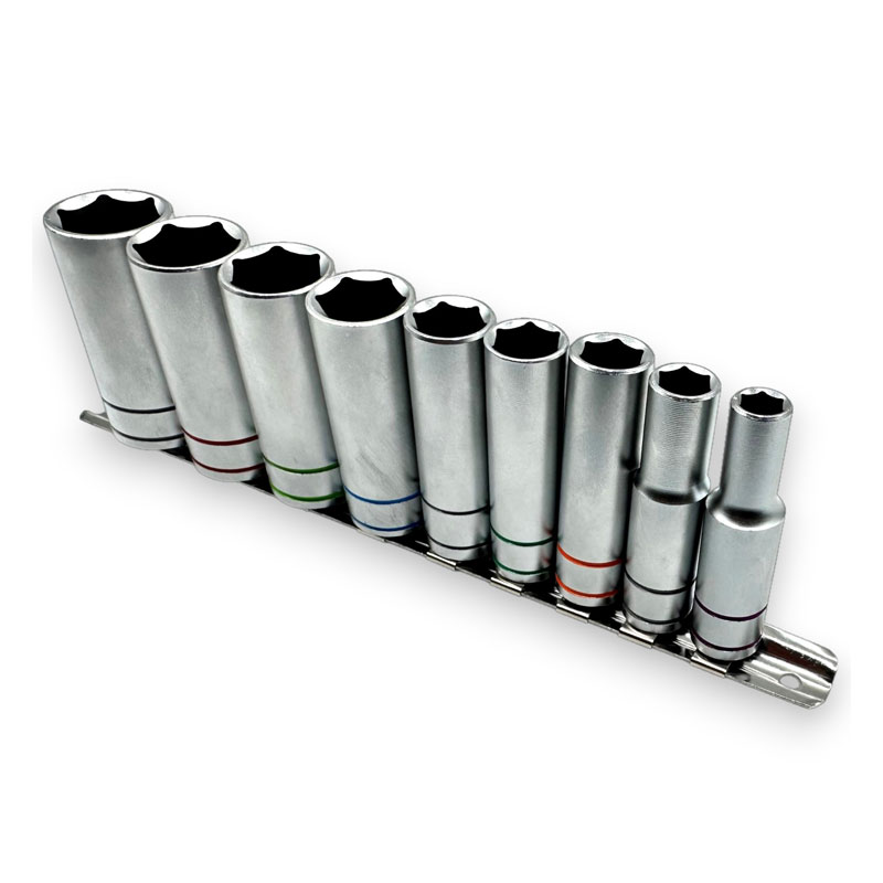 9PCS 3/8" DR.  Deep Socket Set (MET)
