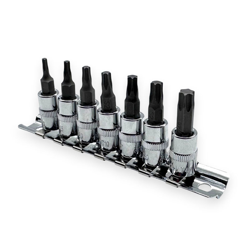 7PCS 1/4" DR. Torx Bit Socket Set