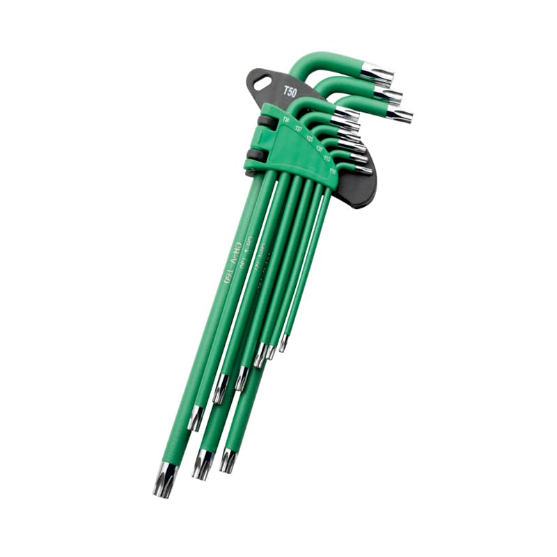 9pcs Green Extra Long Torx Key Set