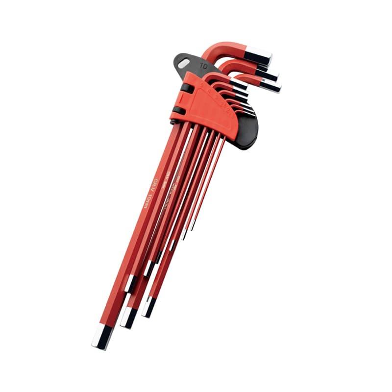 9pcs Red Extra Long Hex Key Set